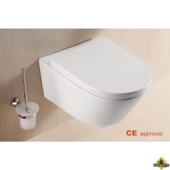 Metro Wandcloset Met Zitting Diepspoel Wit