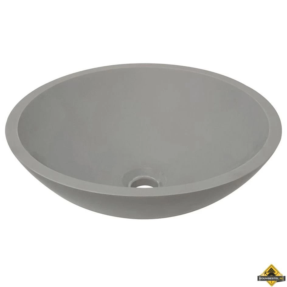 Wiesbaden Valerie Opzetwastafel Solid Surface 43 Cm Betonlook