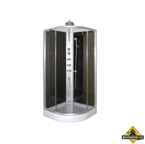 Varo Complete 1/4 Ronde Douchecabine 90x90x230 Cm Alu