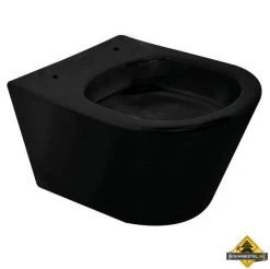 Vesta Junior Rimless Wandcloset 47cm Mat Zwart