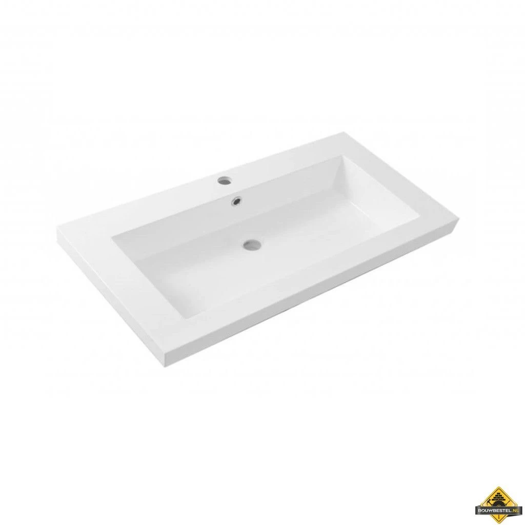 Wiesbaden Vision Meubelset (incl. Spiegel) 80 Cm Hoogglans Grijs - Afbeelding 2