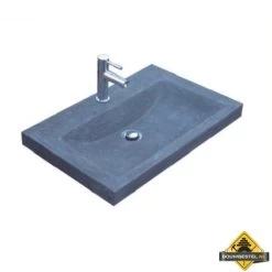 Wasblad Compact Stone Zonder Kraangat 60 Cm