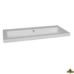 Wasblad Trend Keramiek 100 Cm Met 2 Kraangaten