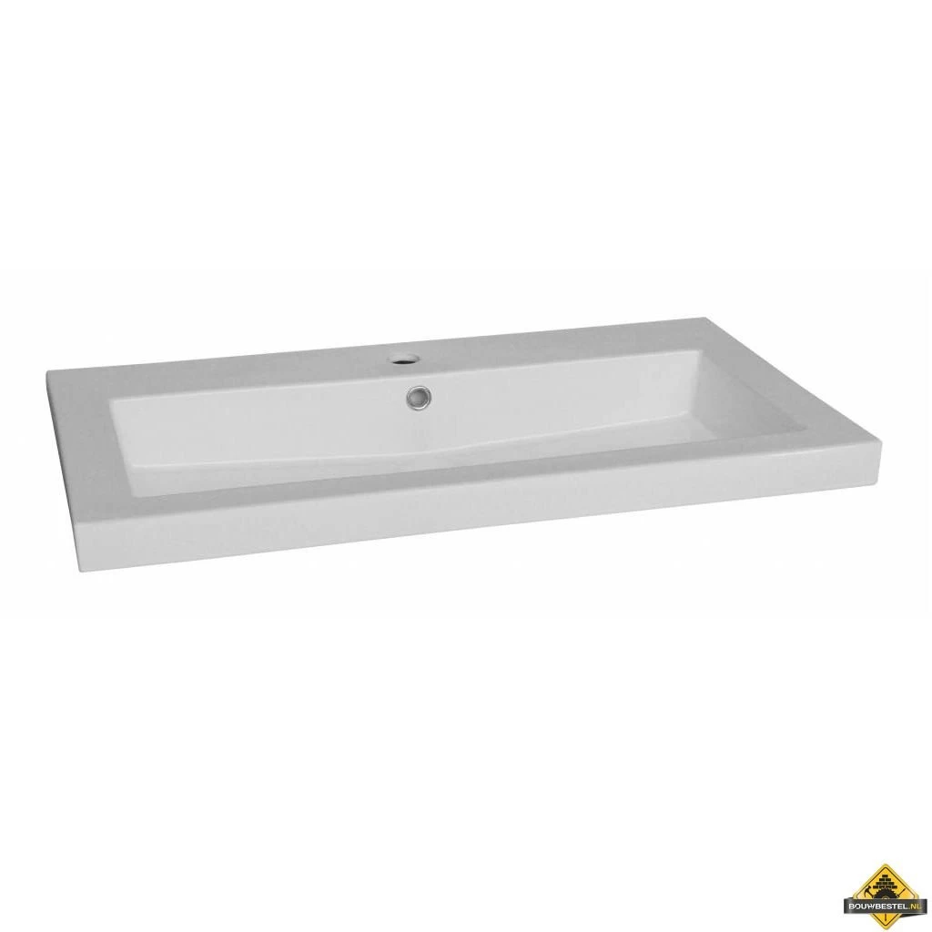 Wasblad Trend Keramiek 80 Cm Met 1 Kraangat
