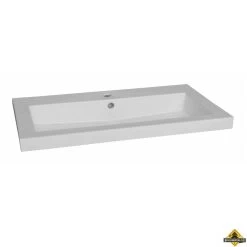 Wasblad Trend Keramiek 80 Cm Zonder Kraangat