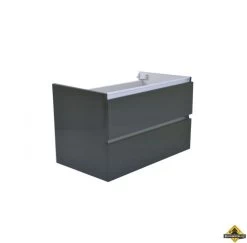 Wiesbaden Vision Losse Onderkast Met 2 Laden 80x46 Cm Hoogglans Grijs