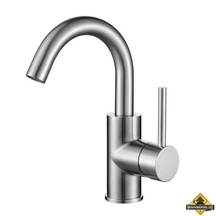 Wastafelkraan Largo RVS