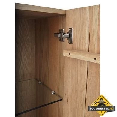 Wiesbaden Vision OAK - Eiken Kolomkast 2 Deuren 160x35x35 Cm - Afbeelding 4