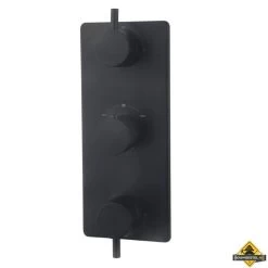 Wiesbaden Caral Inbouw Douchekraan Afbouwset 3-weg Zwart