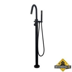 Wiesbaden Caral Vrijstaande Badmengkraan Compleet Mat Zwart