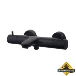 Wiesbaden Caral Badthermostaat Zwart