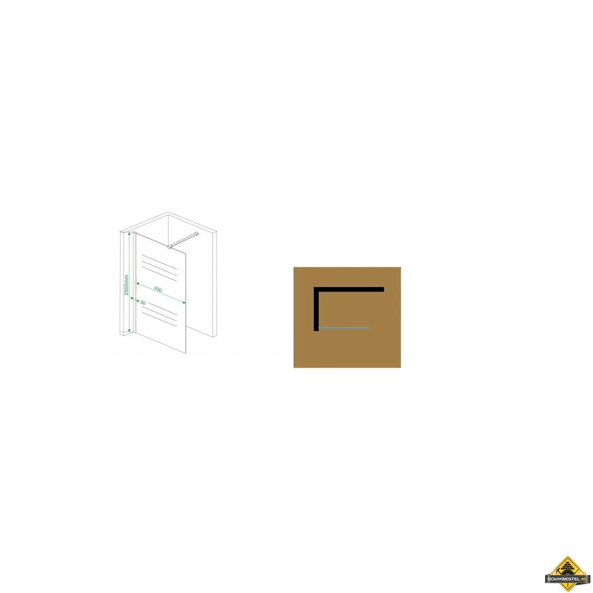 Wiesbaden Comfort Inloopdouche 100 Cm - Afbeelding 3