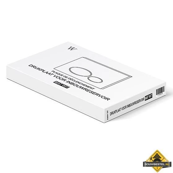 Wiesbaden Drukplaat Tbv Inbouwreservoir Mat-wit - Afbeelding 2