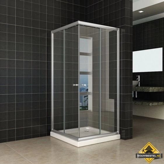 Eco Hoekinstap Douchecabine 5mm 900x900x1900 Helder Glas