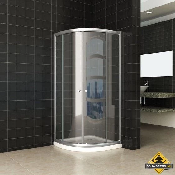 Eco 1/4 Ronde Douchecabine 5mm 900x900x1900 Helder Glas