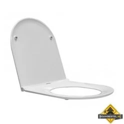 Wiesbaden Flatline 2.0 Toiletzitting + Deksel One-touch Wit