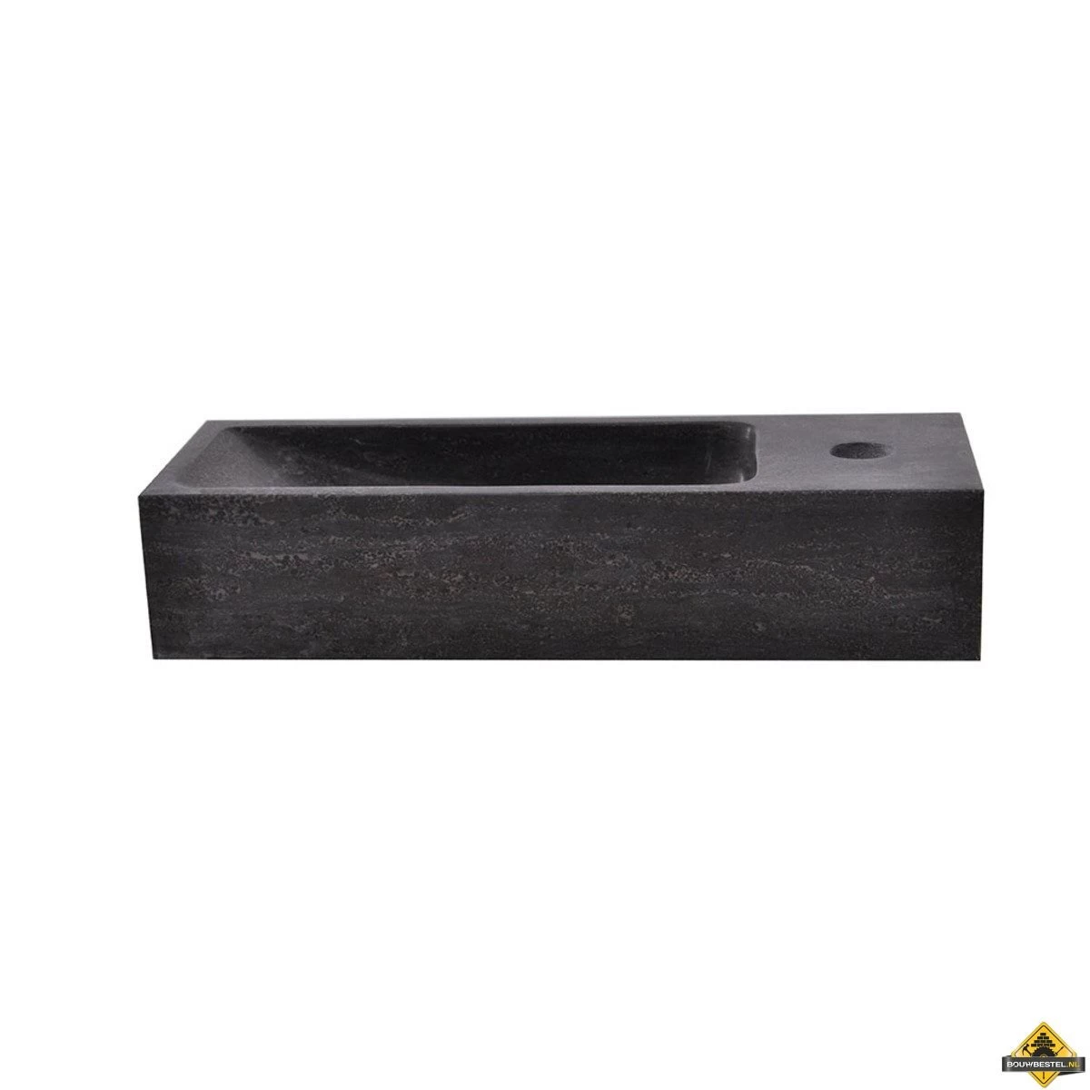 Wiesbaden Hardstenen Smal Fonteintje Rechts 38x14x8 - Afbeelding 4