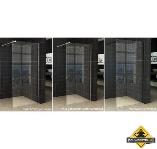 Wiesbaden Slim Glasplaat Helder 600x2000 8mm Nano