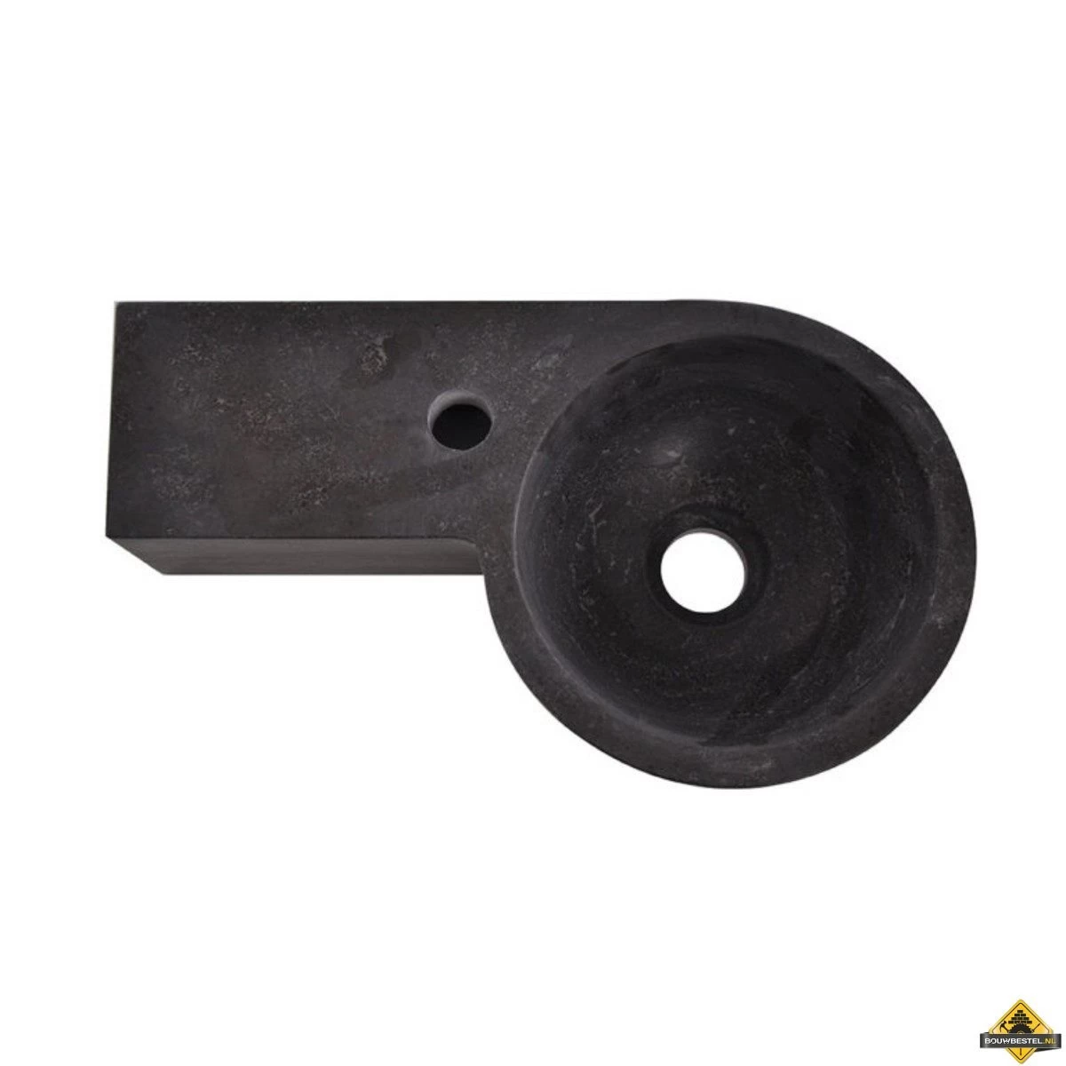 Wiesbaden Hardstenen Rond Fonteintje Links 40x23x10