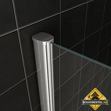Wiesbaden Hoekinstap + 2 Schuifdeuren 900x900x2000 Chroom 8mm NANO - Afbeelding 4