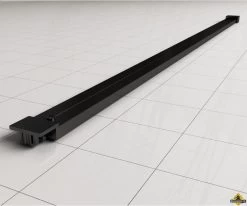 Wiesbaden Horizon Stabilisatiestang 120cm Voor Inloopdouche Mat Zwart