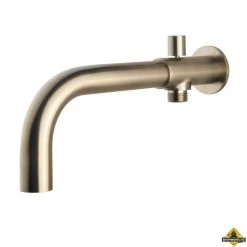 Wiesbaden Inbouw-baduitloop Met Omstel Rond 23 Cm | Geborsteld Staal