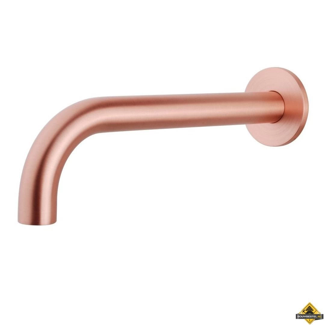 Wiesbaden Inbouw-uitloop Rond 25cm 1/2'' | Geborsteld Koper