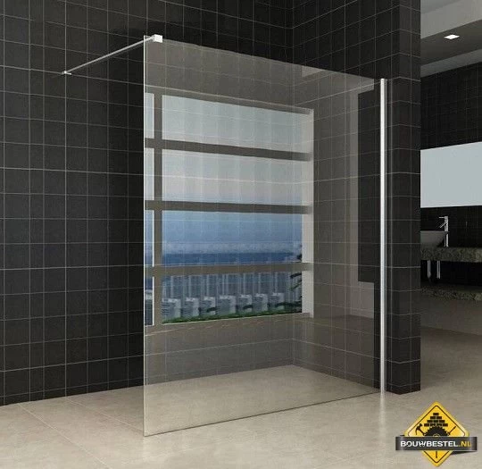 Wiesbaden Inloopdouche + Muurprofiel 1600x2000 8mm NANO Glas