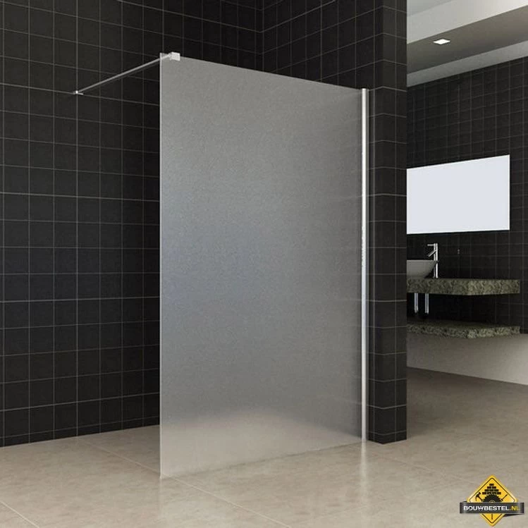 Wiesbaden Frosted Inloopdouche Matglas 120 Cm