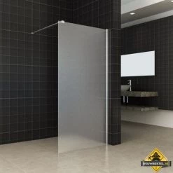 Wiesbaden Frosted Inloopdouche Matglas 90 Cm