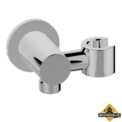 Wiesbaden Luxe Doucheaansluiting + Kantelbare Opsteek 1/2 Inch Chroom