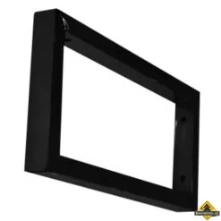 Wiesbaden Mat-zwarte Vierkante Supportbeugel 46x22 | Zwart