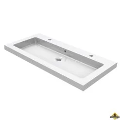 Wiesbaden Keramische Meubelwastafel 100x46 2 Kraangaten