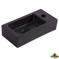 Wiesbaden Mini-Rhea Rechts Fontein 360x180x90 Mat-zwart