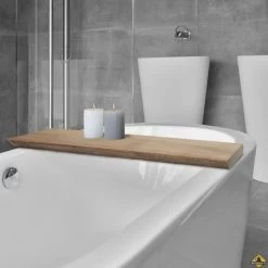 Wiesbaden OAK Badplanchet Strak 80x20x3cm | Eiken