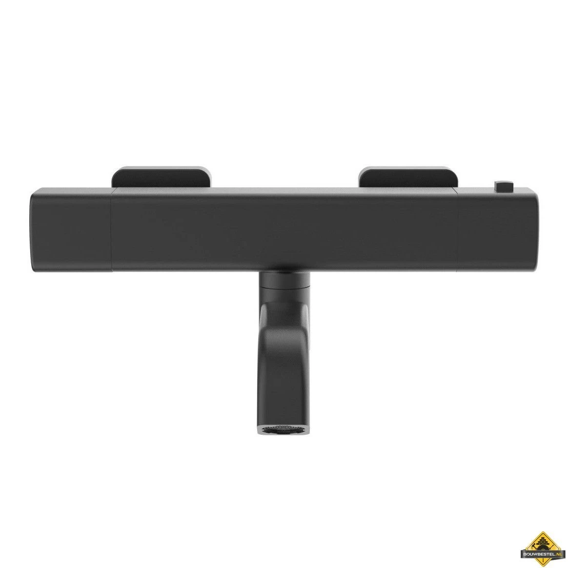 Wiesbaden Rain Thermostatische Badmengkraan | Mat-zwart