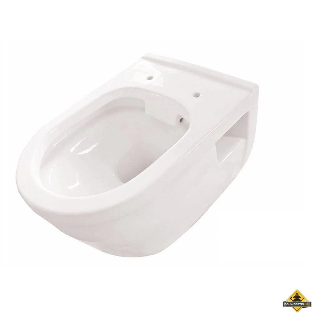 Wiesbaden Prio Rimless Wandcloset Wit - Afbeelding 2