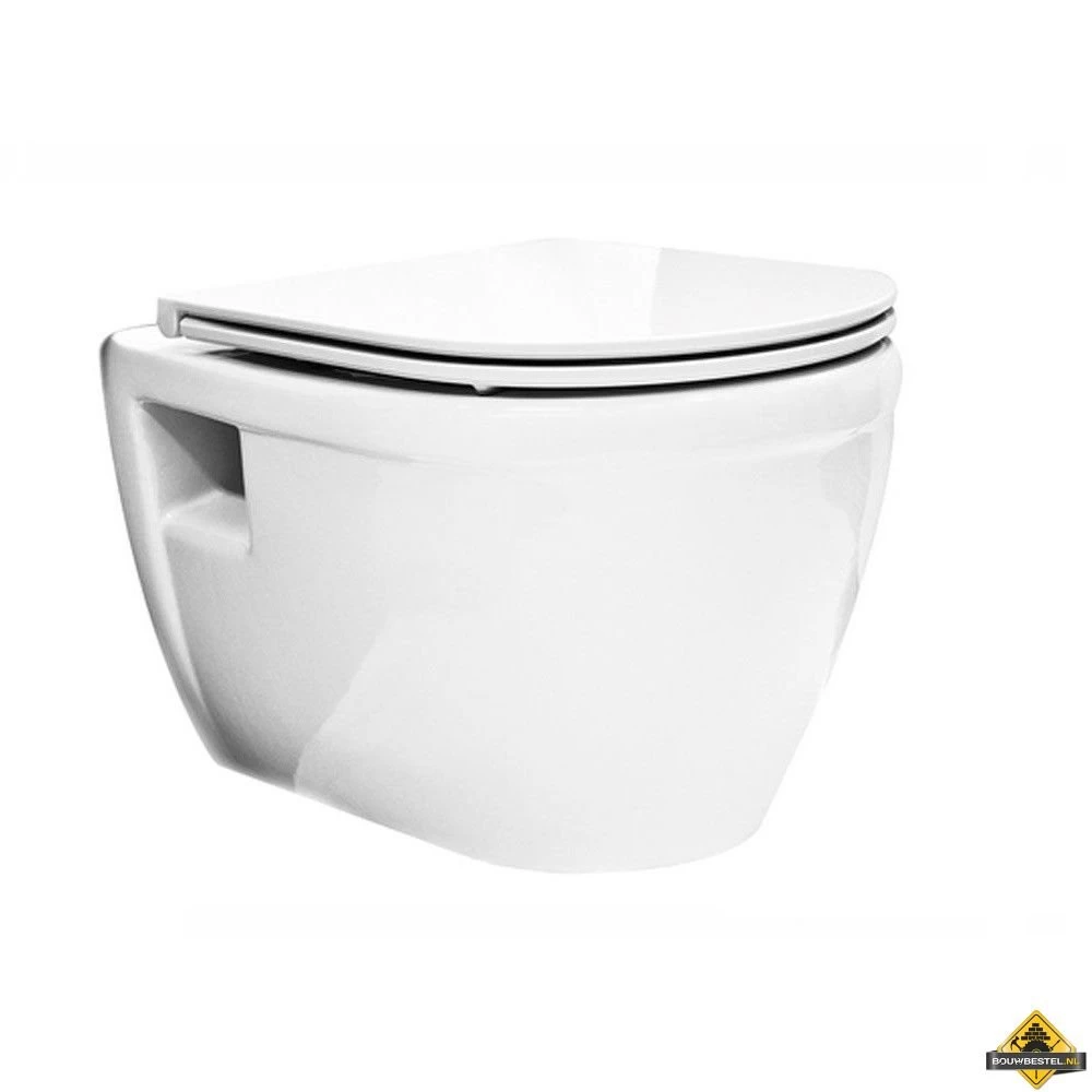 Wiesbaden Prio Rimless Wandcloset Wit - Afbeelding 3