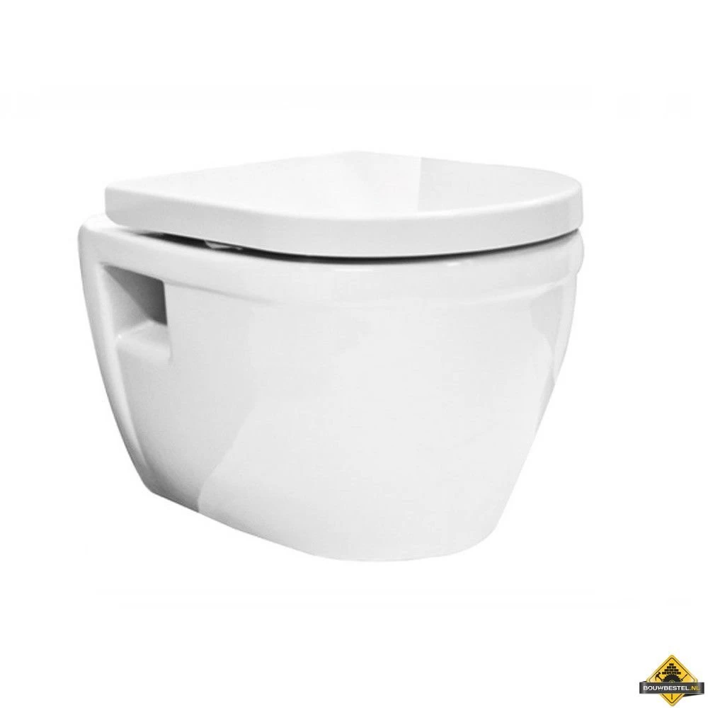 Wiesbaden Prio Rimless Wandcloset Wit - Afbeelding 4