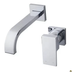 Wiesbaden Rombo Inbouw-wastafelmengkraan Eenhendel Chroom