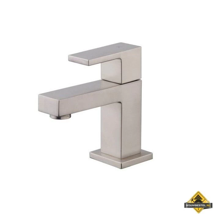 Wiesbaden Rombo Vierkante Toiletkraan Geborsteld Staal