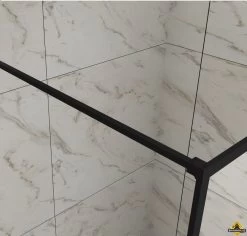 Wiesbaden Stabilisatiestang 1200mm Voor Square Inloopdouche Mat Zwart