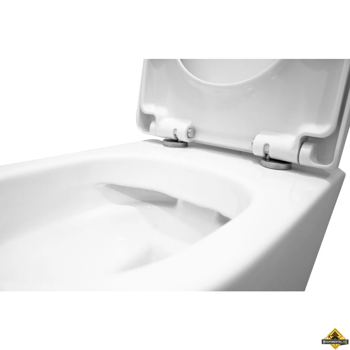 Wiesbaden Vesta-Junior Rimless Wandcloset 47cm + Zitting Wit - Afbeelding 3