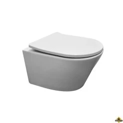 Wiesbaden Vesta Rimless Wandcloset Mat-wit + Shade Zitting Mat-wit