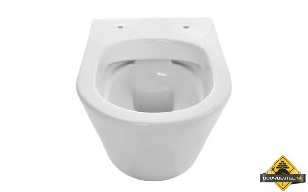 Wiesbaden Vesta Rimless Wandcloset 52cm Zonder Zitt. Mat-wit - Afbeelding 2