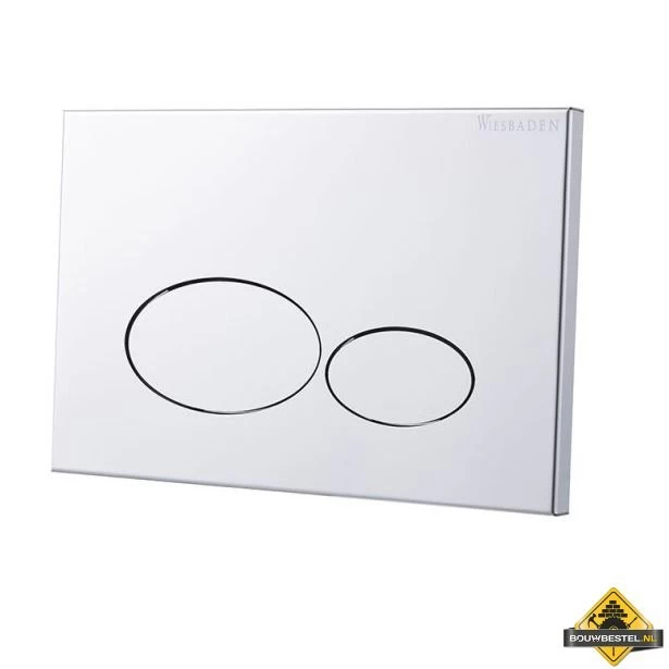 Wiesbaden X32 Metal Drukplaat Voor Inbouwreservoir Chroom