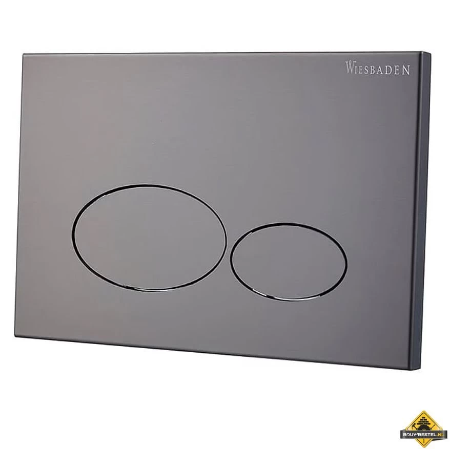 Wiesbaden X32 Metal Drukplaat Voor Inbouwreservoir Gunmetal