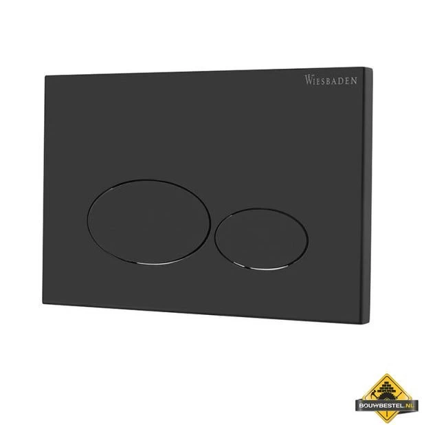 Wiesbaden X32 Metal Drukplaat Voor Inbouwreservoir Mat Zwart